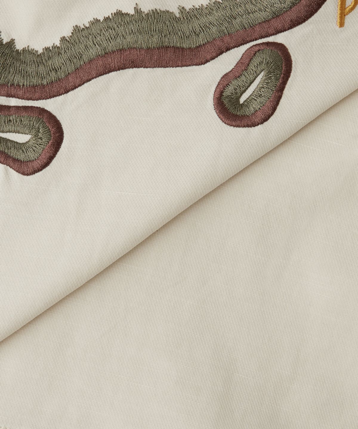 아웃스탠딩(OUTSTANDING) VINTAGE SOUVENIR HALF SHIRT_IVORY