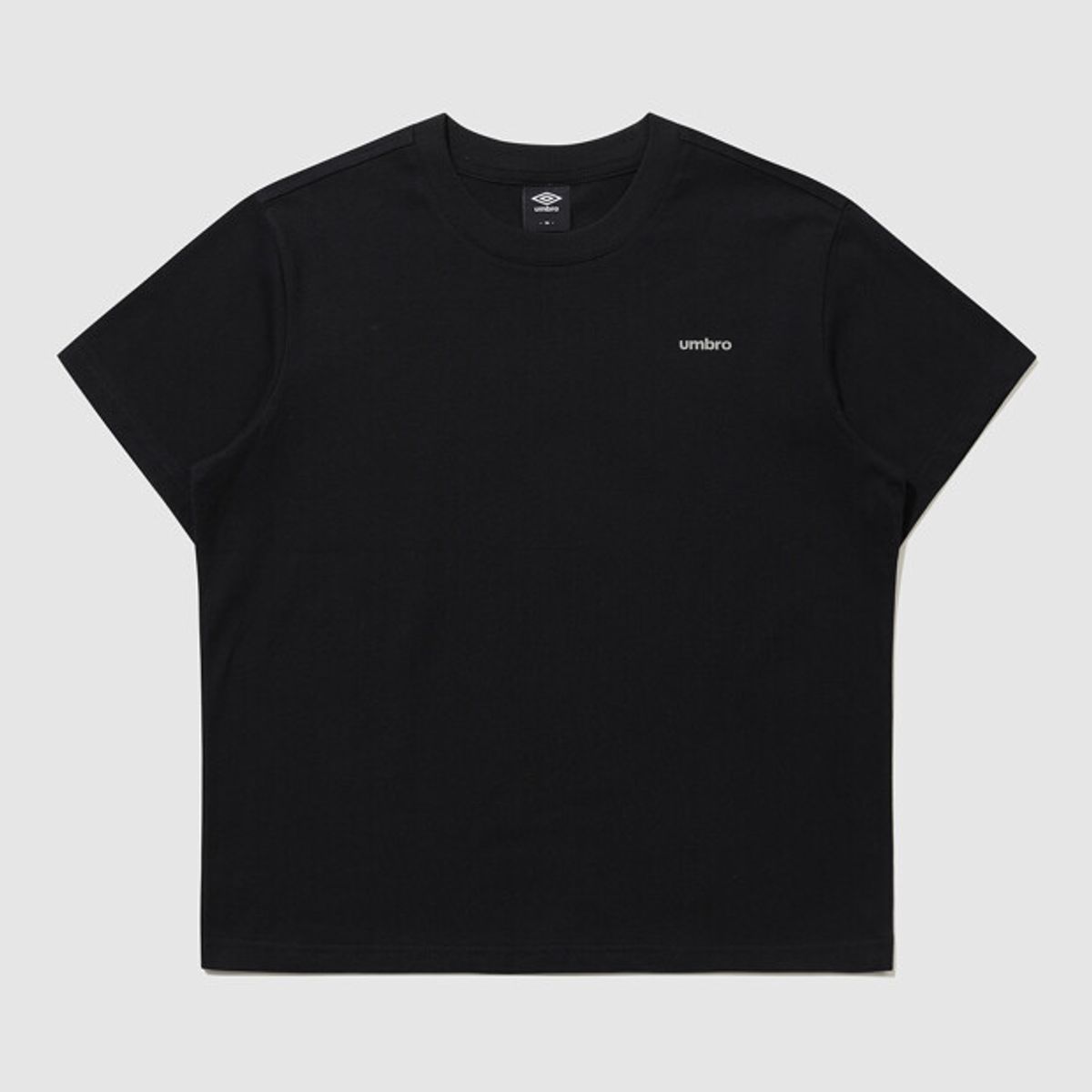 엄브로(UMBRO) 우먼스 레귤러핏 2PACK 반팔 티셔츠 블랙 UR222CRS51