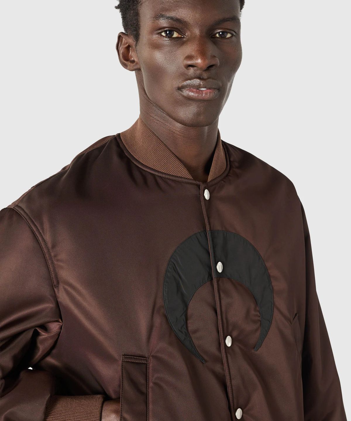 마린 세르(MARINE SERRE) (M) 나일론 트랙수트 자켓 브라운 NYLON TRACKSUIT JACKET BR30 BROWN
