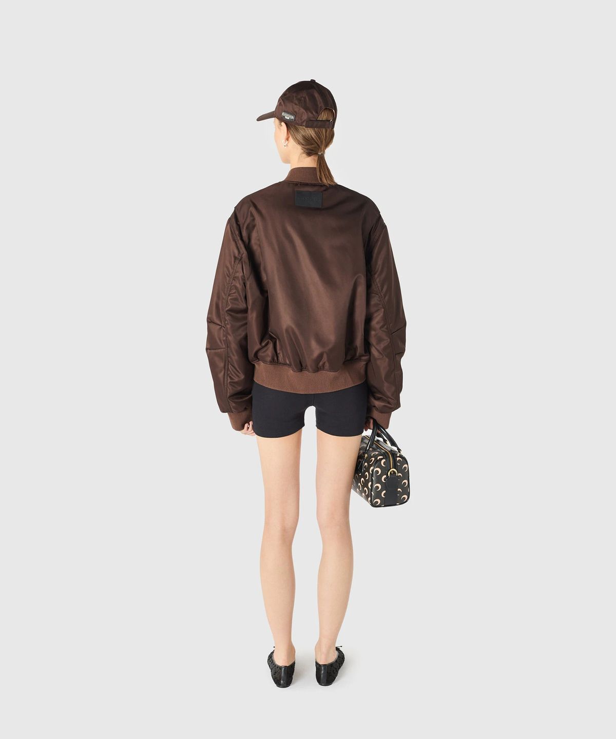 마린 세르(MARINE SERRE) (M) 나일론 트랙수트 자켓 브라운 NYLON TRACKSUIT JACKET BR30 BROWN