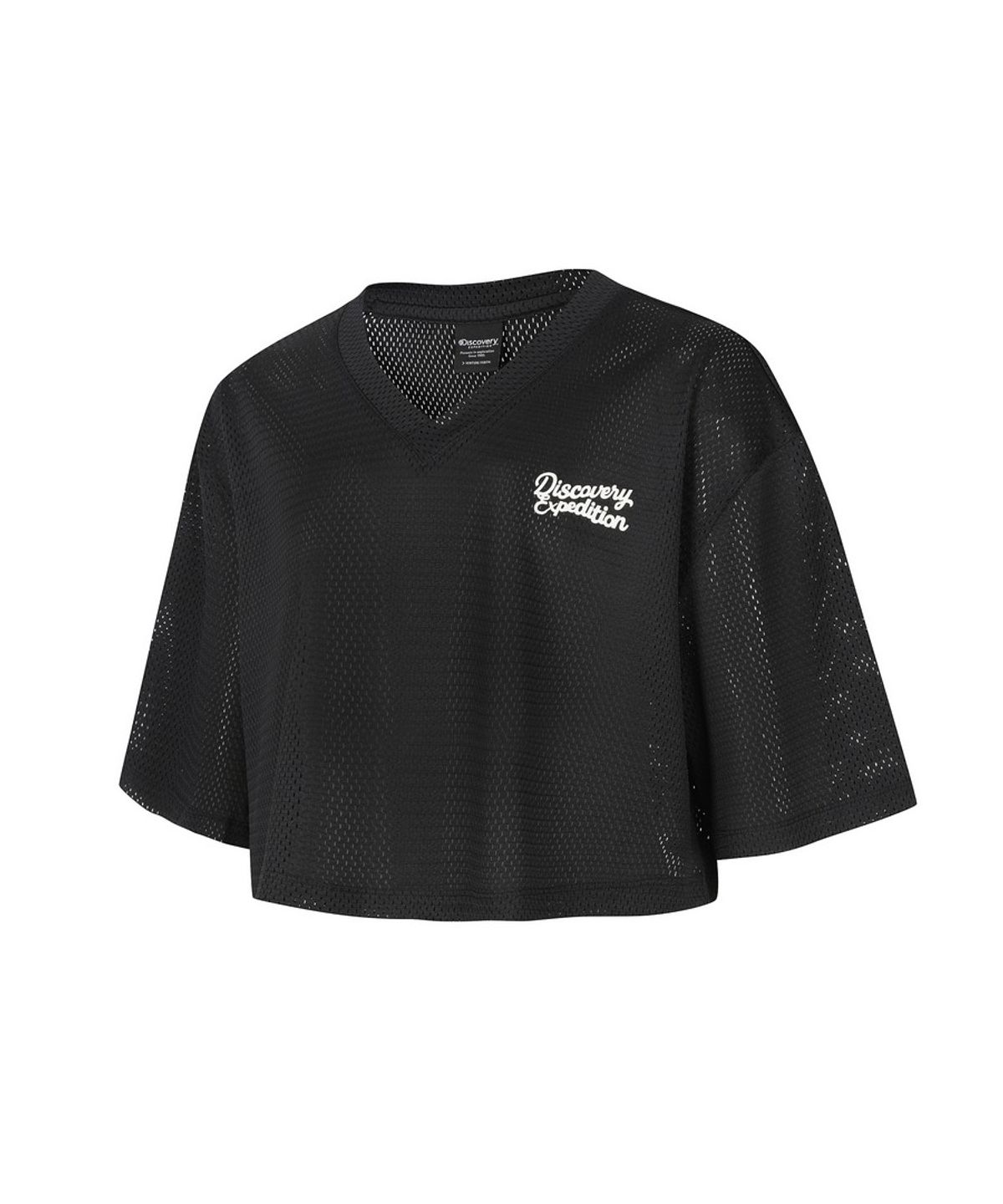 디스커버리 익스페디션(DISCOVERY EXPEDITION) 여성 메쉬 크롭 커버업 (BLACK)