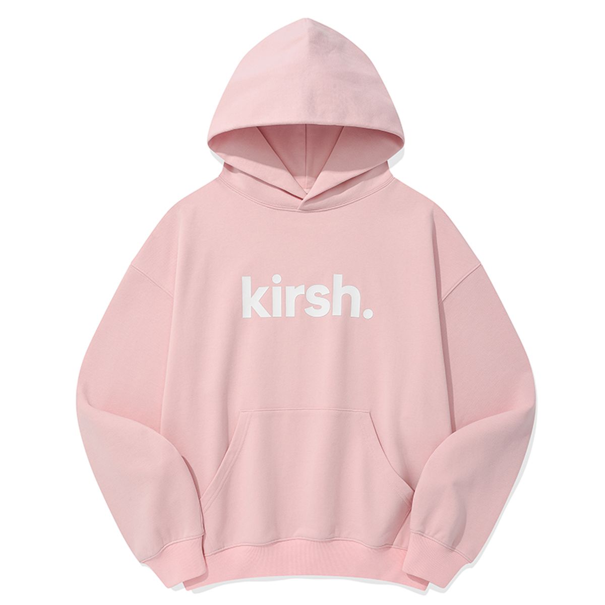 키르시(KIRSH) 키르시 워딩 로고 루즈핏 후드 [핑크]