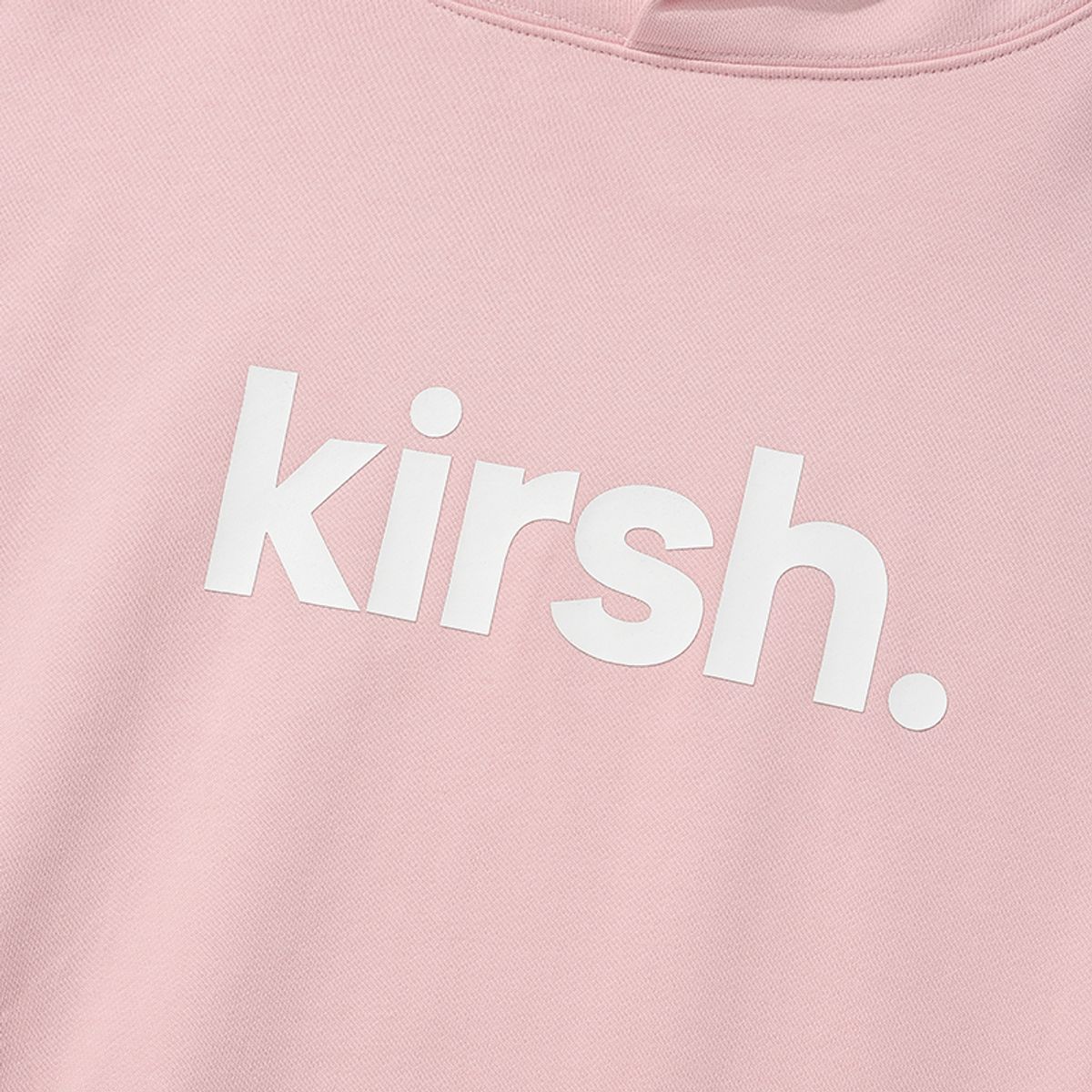 키르시(KIRSH) 키르시 워딩 로고 루즈핏 후드 [핑크]