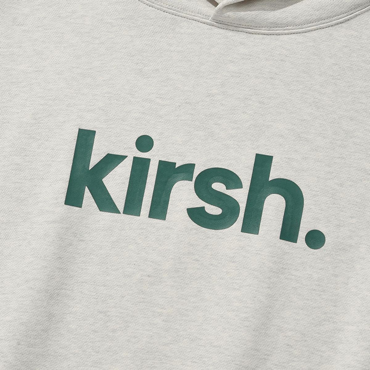 키르시(KIRSH) 키르시 워딩 로고 루즈핏 후드 [오트밀]