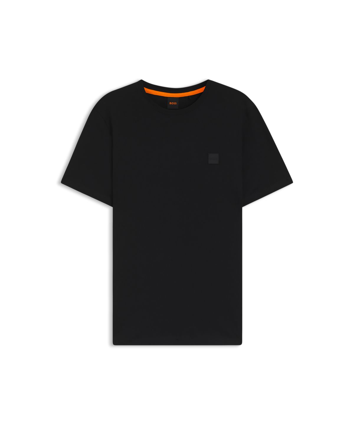 보스(BOSS) 로고 패치 코튼 저지 반팔 티셔츠 레귤러핏 50508584_001