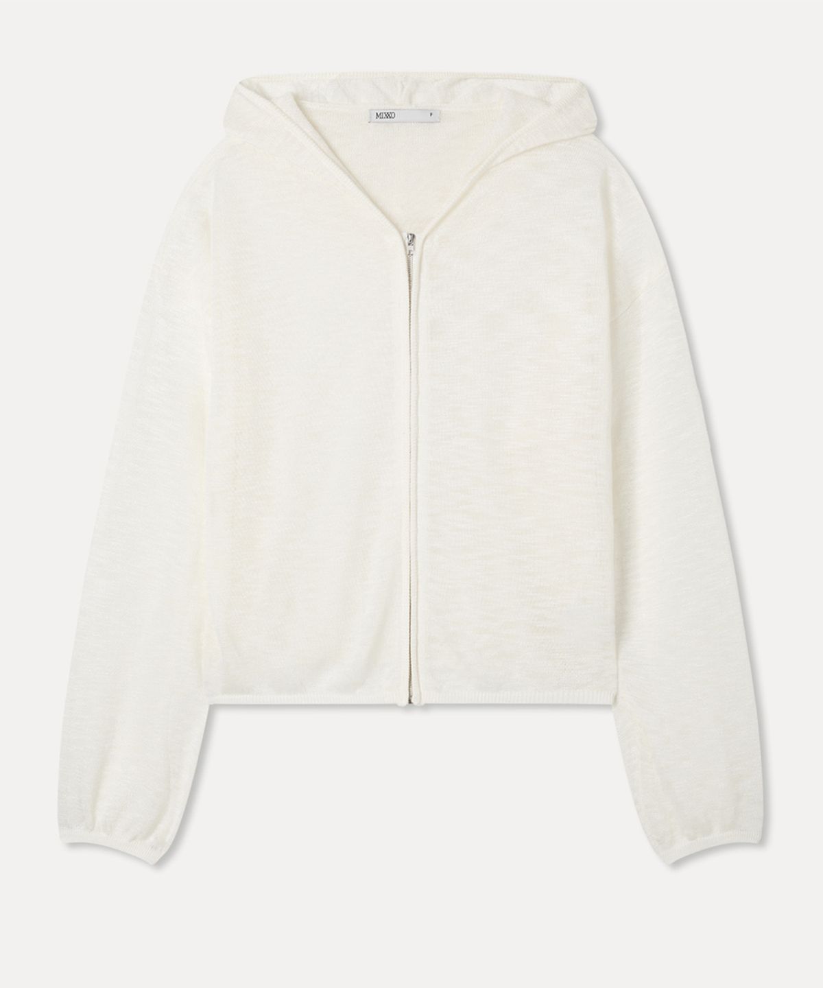 미쏘(MIXXO) 시스루 니트 후드집업_MIWCKG51SS