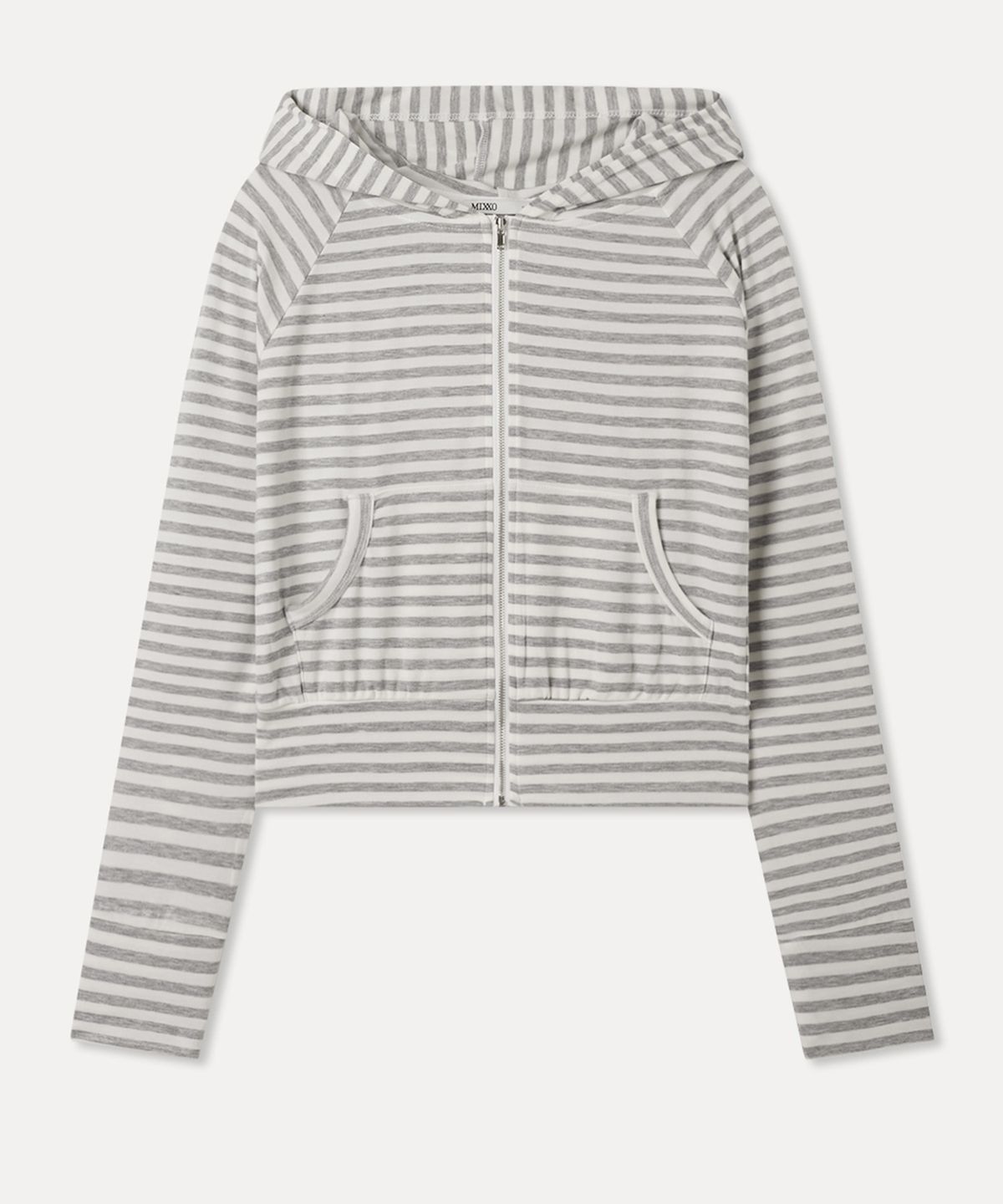 미쏘(MIXXO) 스트라이프 후디 집업_MIWCMG408A