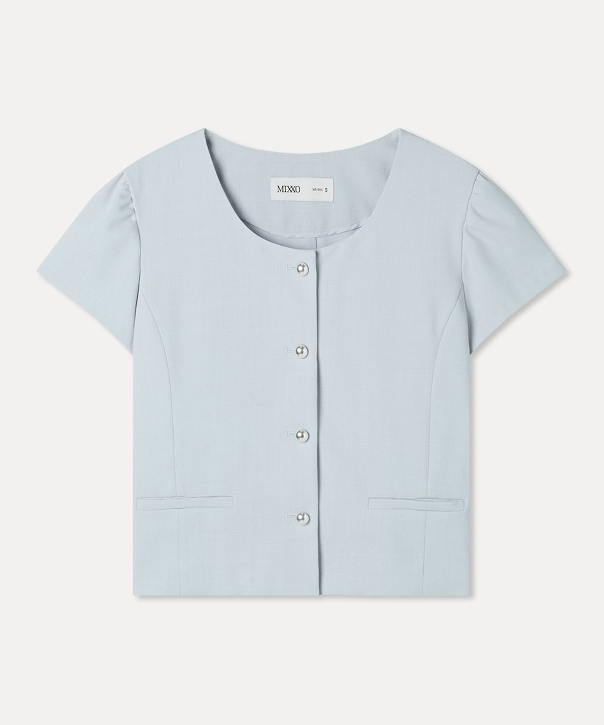 미쏘(MIXXO) 캡소매 반팔자켓_MIWJKG561G