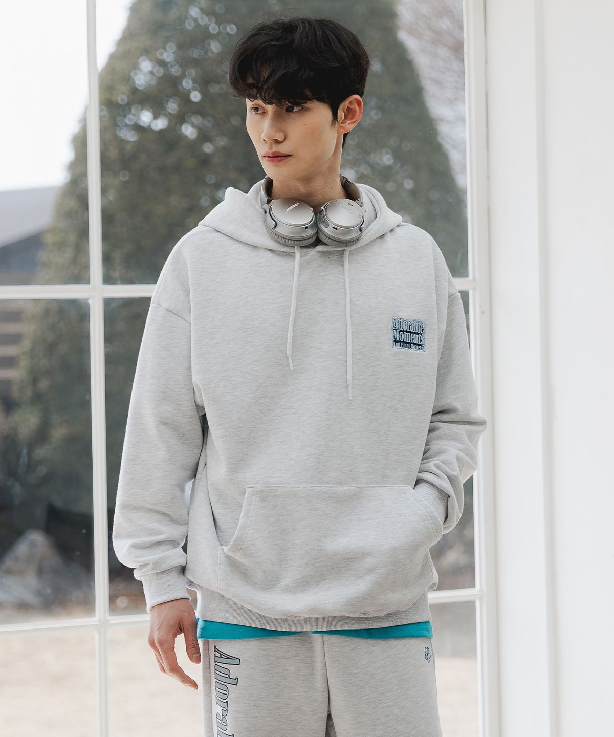 앨빈클로(ALVINCLO) 어도러블 오버핏 후드티 AVH614 (3 COLOR)
