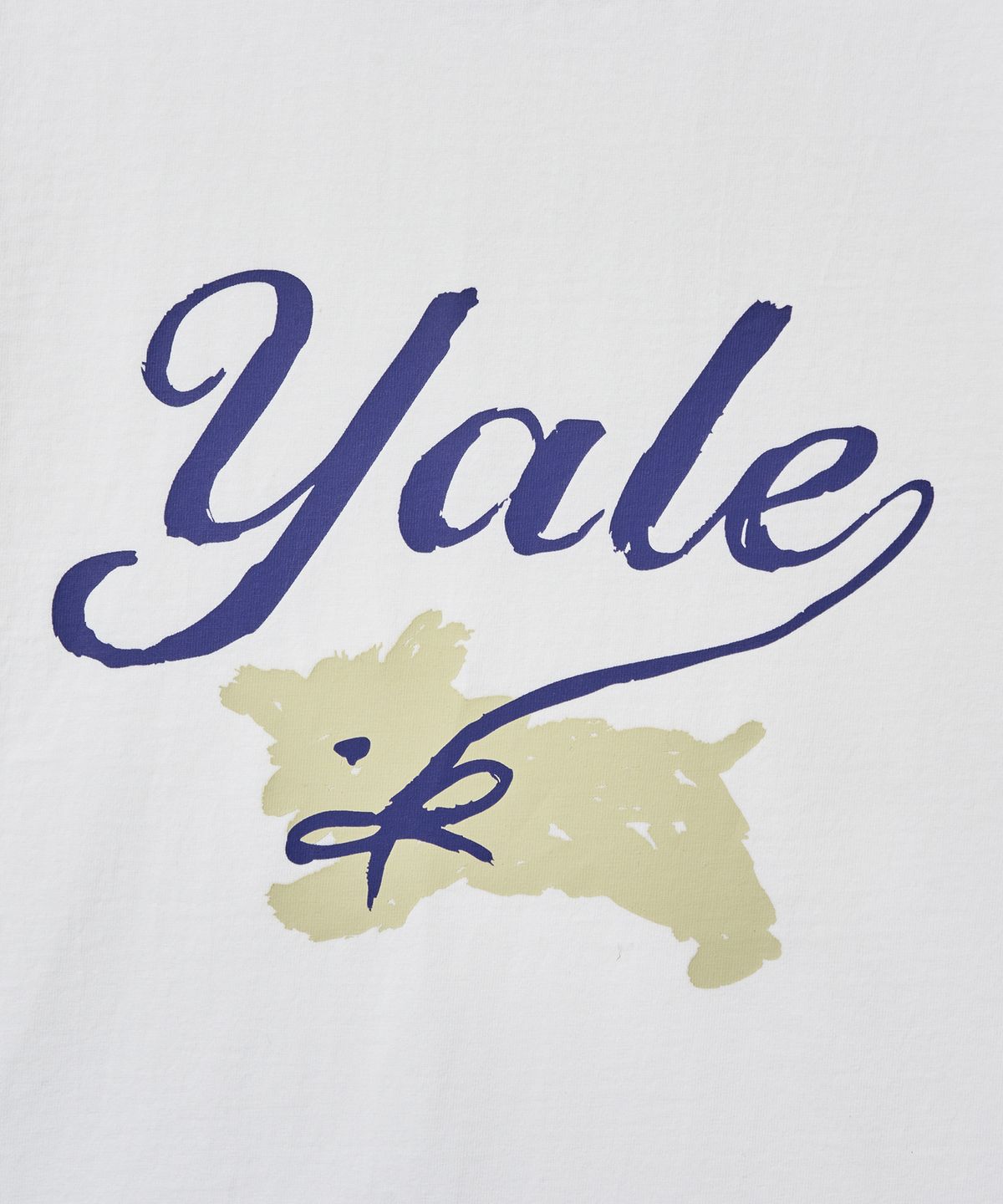 예일(YALE) 우먼즈 퍼피 리본 링거티셔츠_네이비