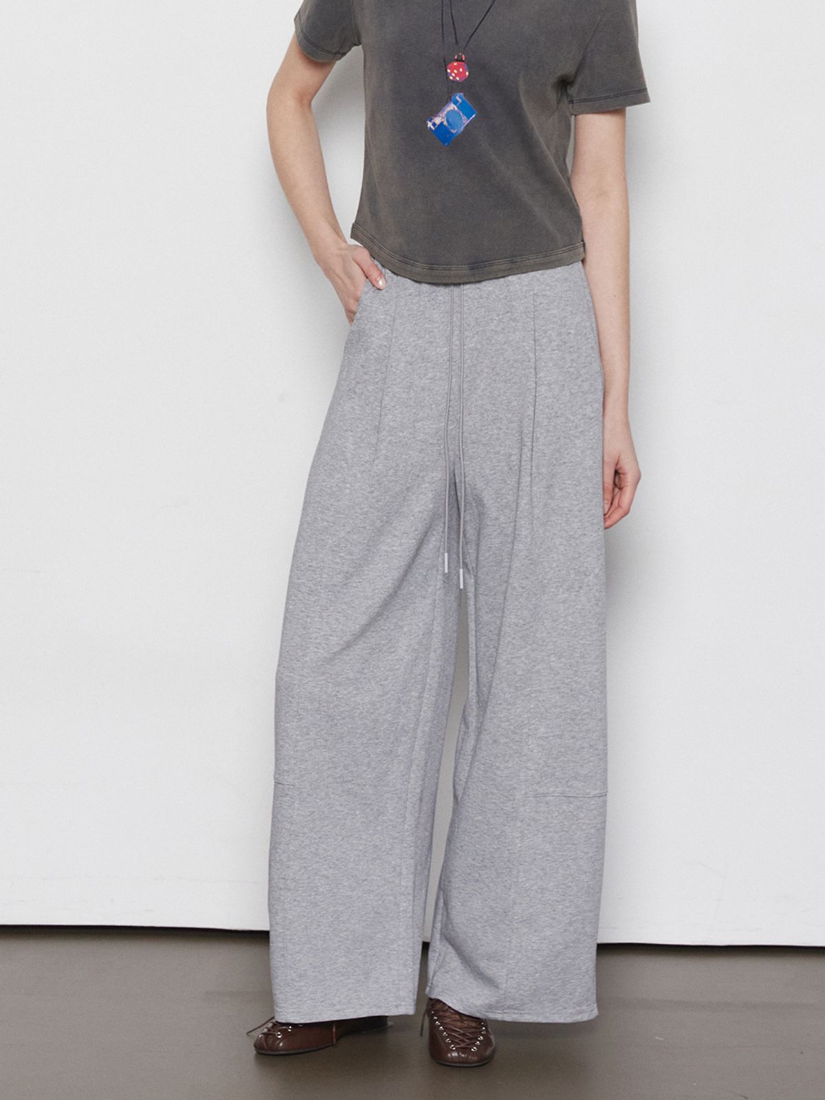 레이허(RAYHER) PINTUCK TRACK PANTS[2COLORS]