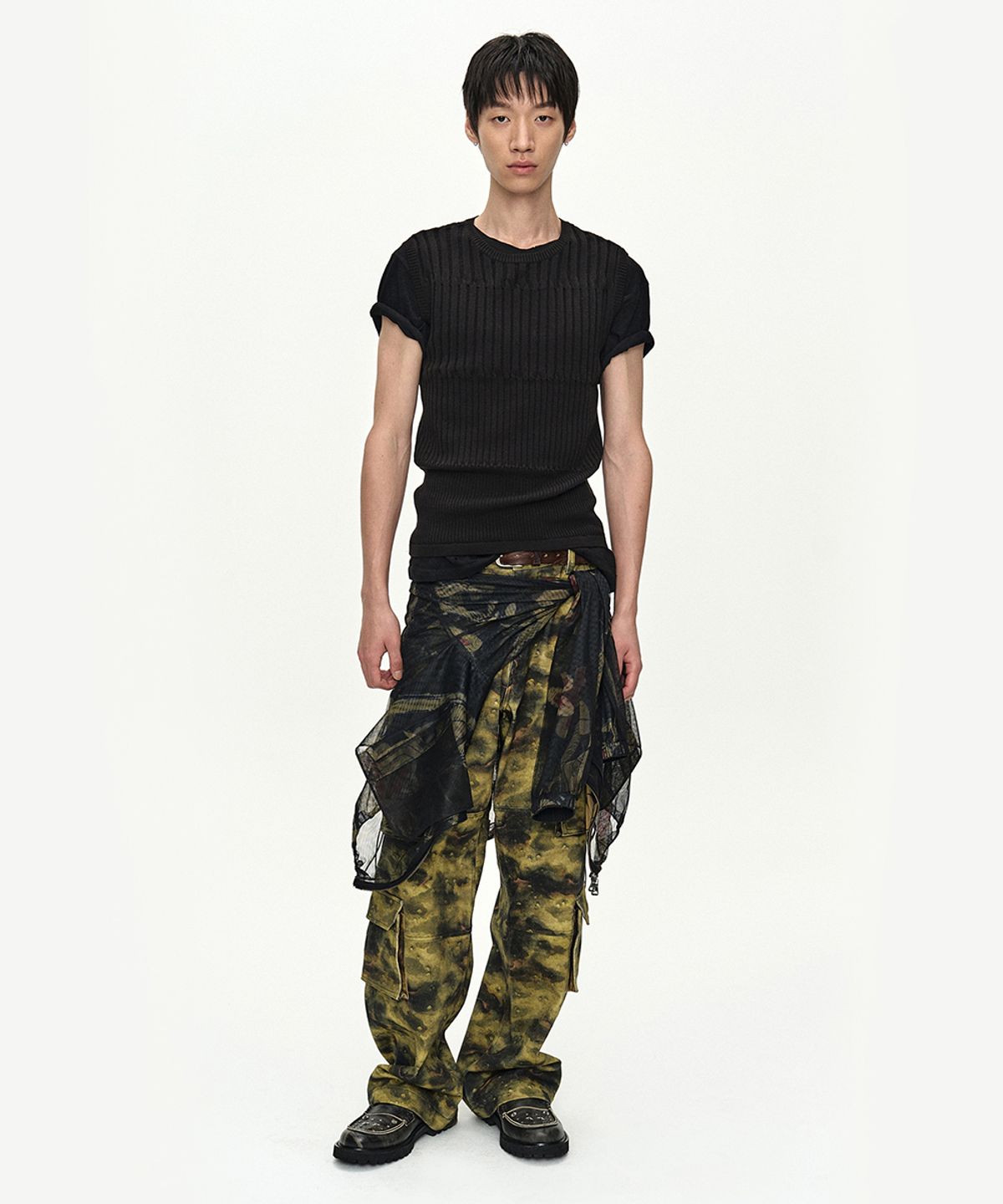 앤더슨벨(ADSB ANDERSSON BELL) FORD KNIT SLEEVELESS atb1535m(BLACK)