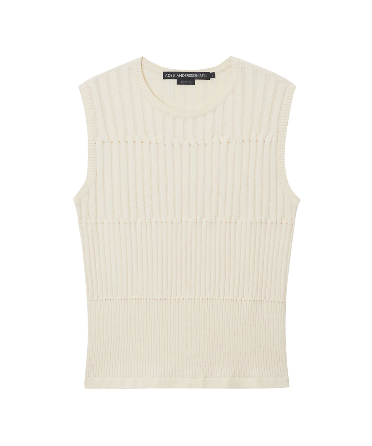 앤더슨벨(ADSB ANDERSSON BELL) FORD KNIT SLEEVELESS atb1535m(ECRU)