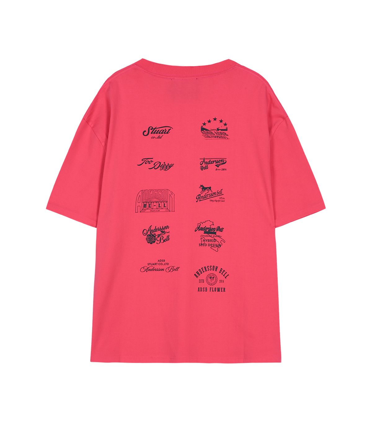 앤더슨벨(ADSB ANDERSSON BELL) (ESSENTIAL) UNISEX ARCHIVE T-SHIRT atb1422u(PINK)