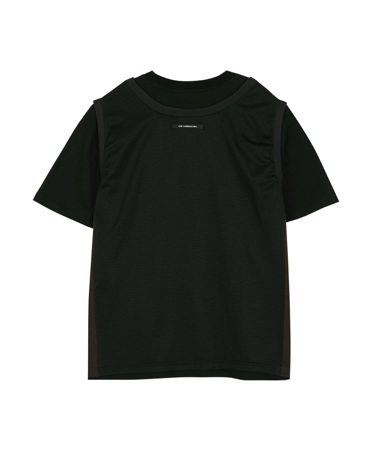 앤더슨벨(ADSB ANDERSSON BELL) BASKETBALL JERSEY LAYERED T-SHIRT atb1429m(BLACK/BROWN)