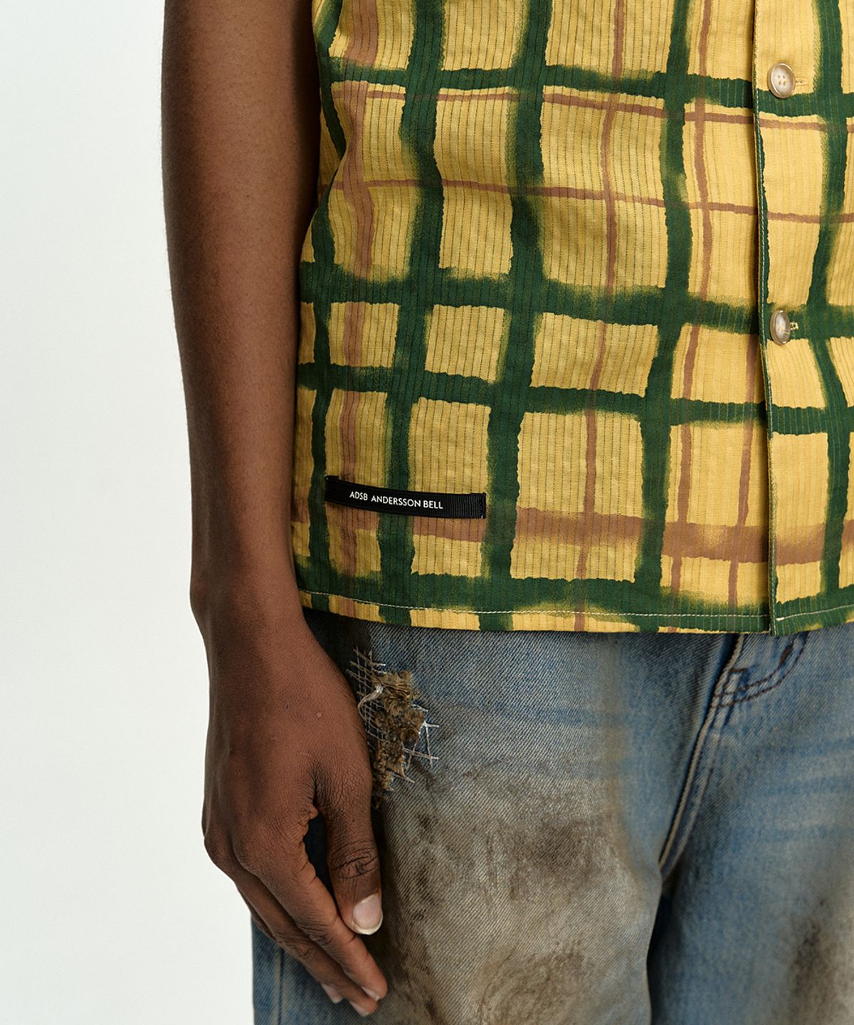 앤더슨벨(ADSB ANDERSSON BELL) ROTHKO OPEN COLLAR SHIRT atb1525m(YELLOW)