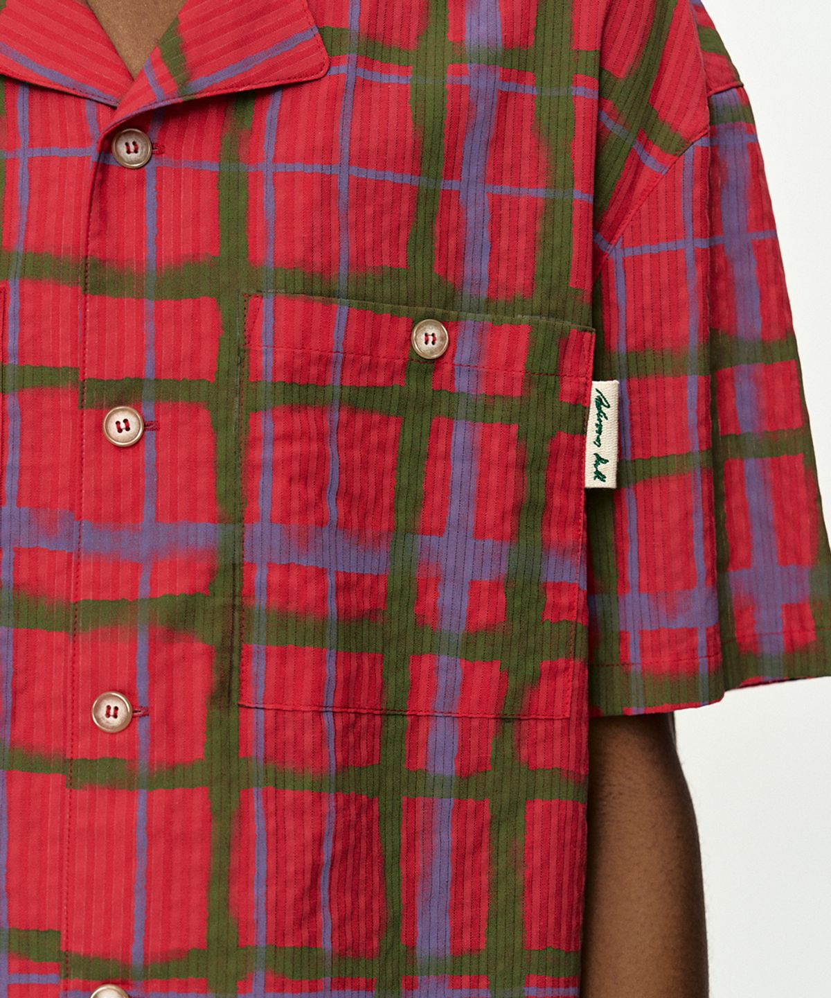 앤더슨벨(ADSB ANDERSSON BELL) ROTHKO OPEN COLLAR SHIRT atb1525m(RED)