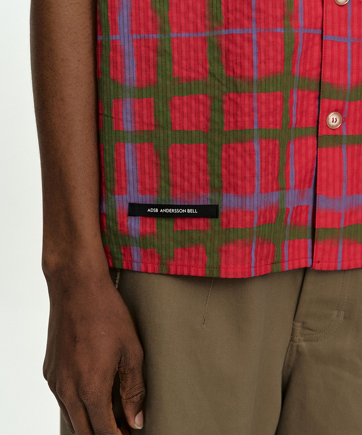 앤더슨벨(ADSB ANDERSSON BELL) ROTHKO OPEN COLLAR SHIRT atb1525m(RED)