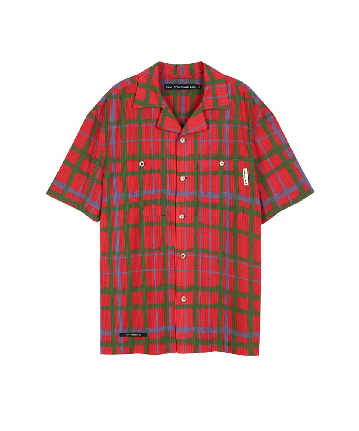 앤더슨벨(ADSB ANDERSSON BELL) ROTHKO OPEN COLLAR SHIRT atb1525m(RED)