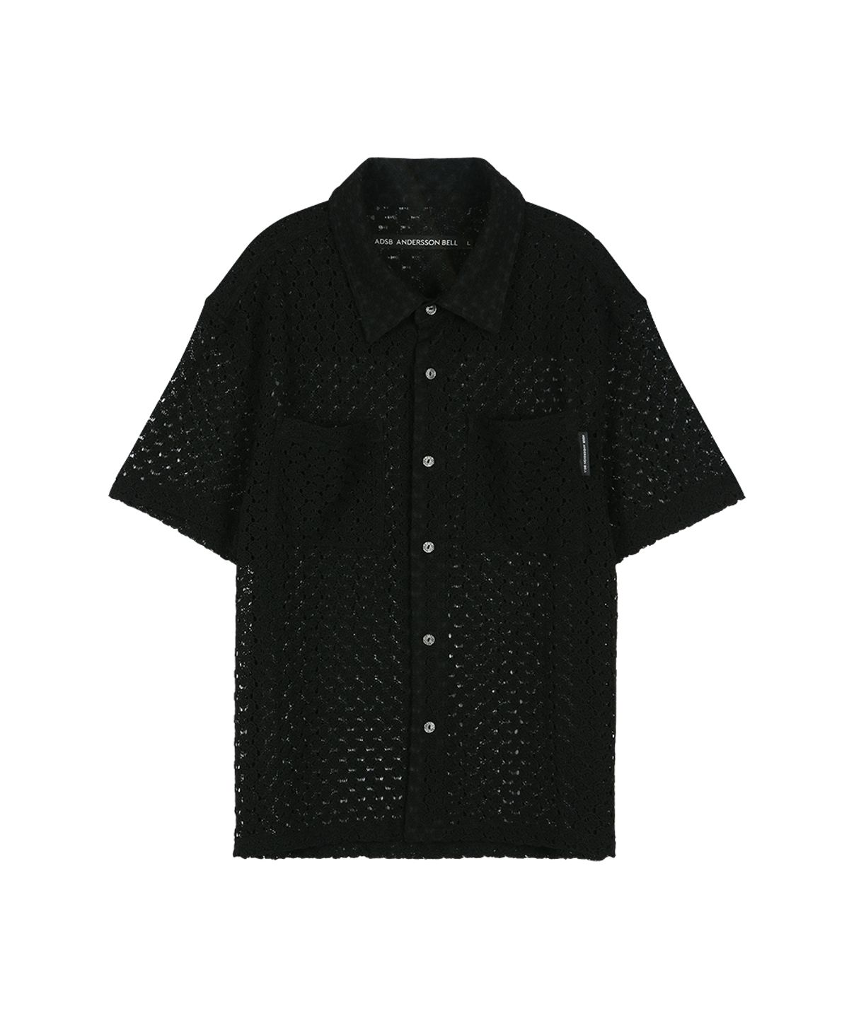 앤더슨벨(ADSB ANDERSSON BELL) TRES SHEER KNITTED SHIRT atb1448m(BLACK)