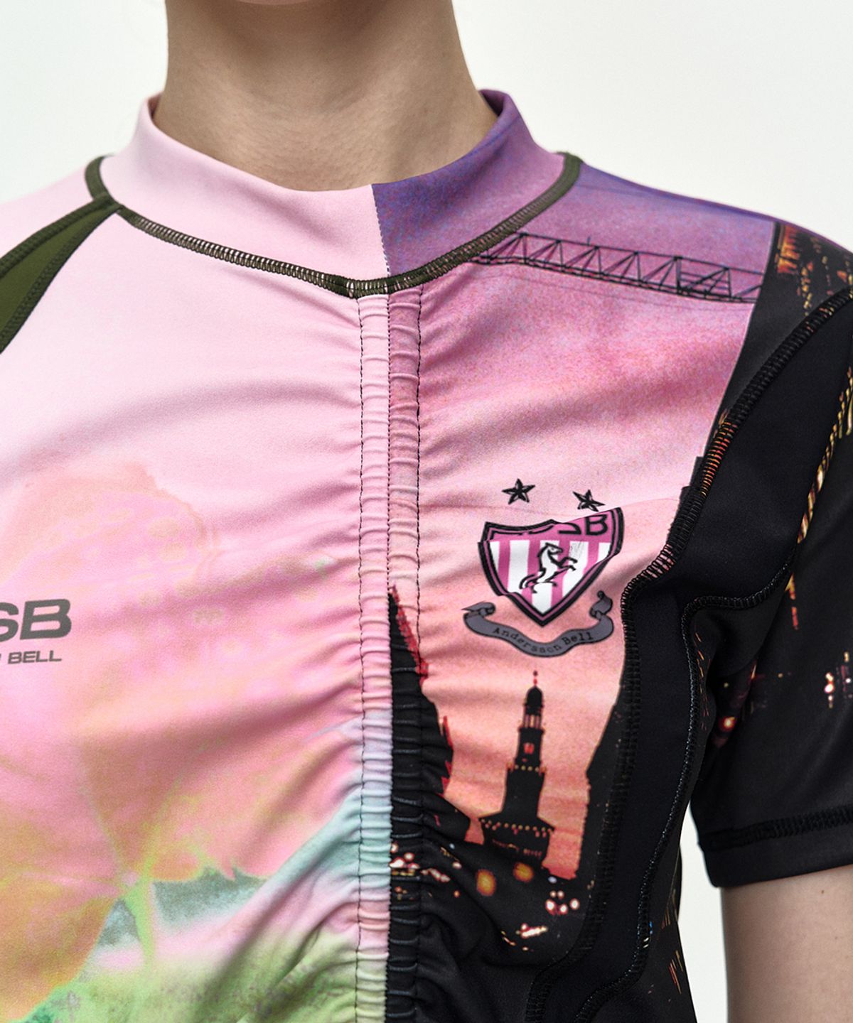 앤더슨벨(ADSB ANDERSSON BELL) FILM ARCHIVE PRINTED SOCCER JERSEY atb1469w(PINK)