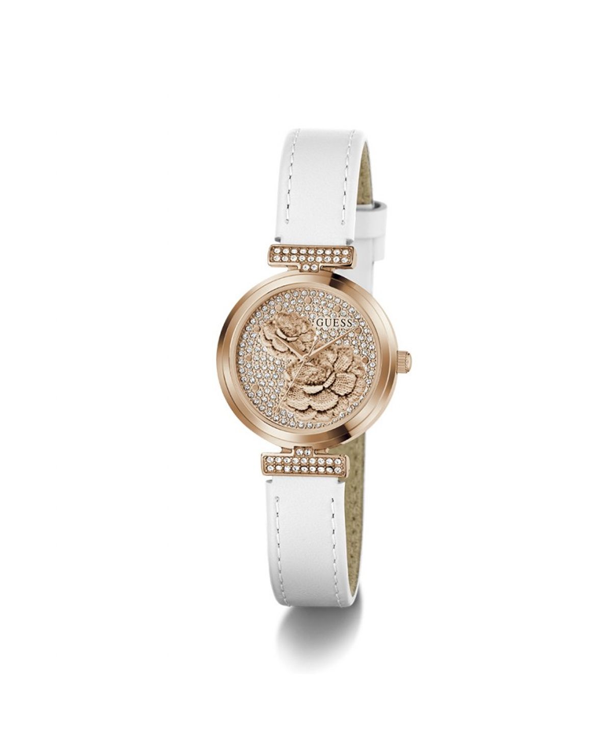 게스 시계(GUESS WATCH) 화이트 레더 어레이 (GW1046L4) 여성시계
