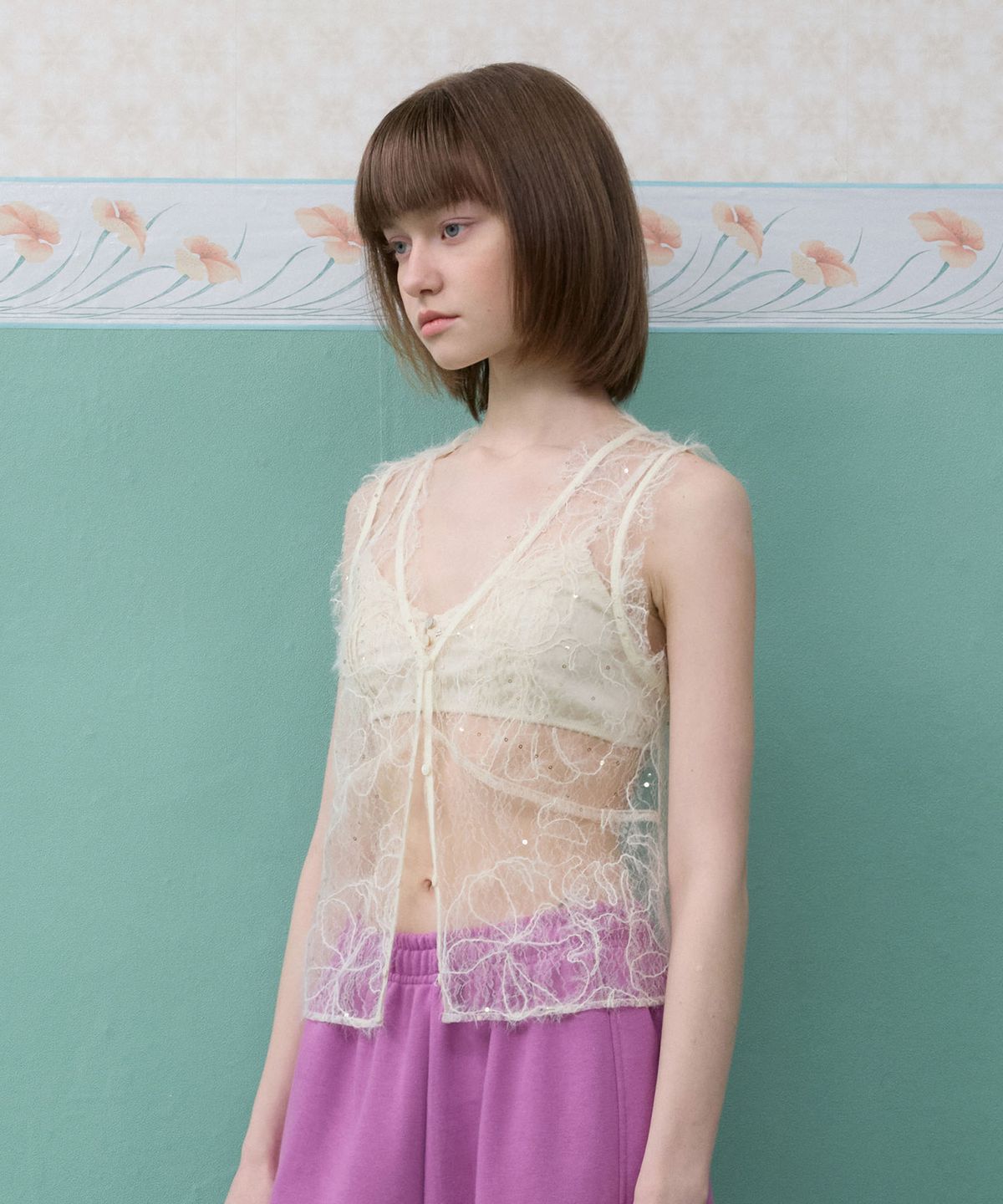 뮈르뮈르(MURMURE) 비즈 뷔스티에 베스트_Beads Bustier Vest