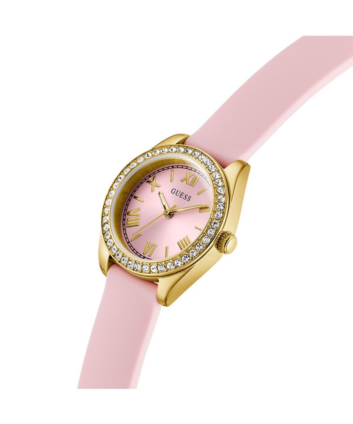 게스 시계(GUESS WATCH) 핑크 실리콘 미니 루나 (GW1000L2) 여성시계