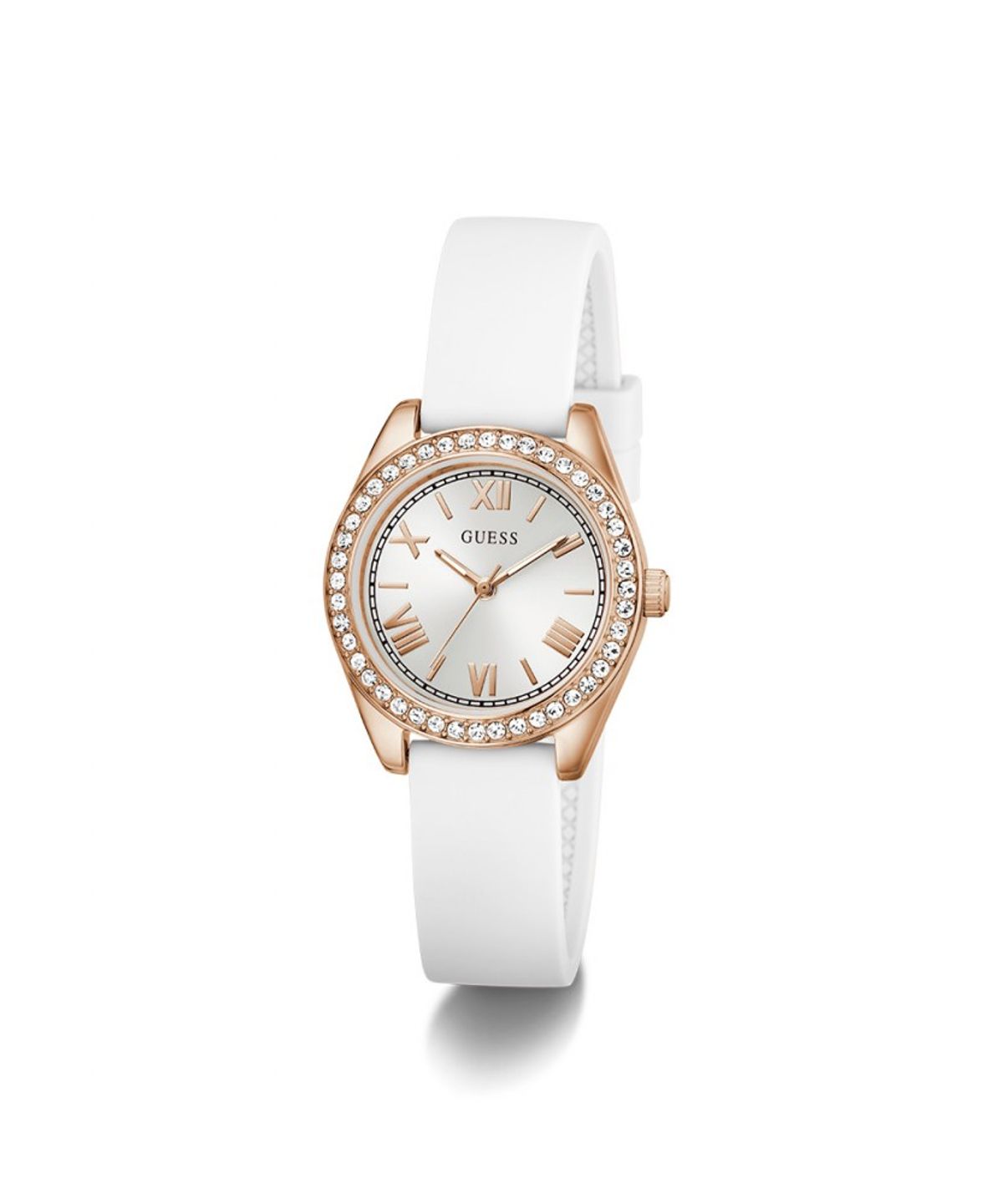 게스 시계(GUESS WATCH) 화이트 실리콘 미니 루나 (GW1000L3) 여성시계