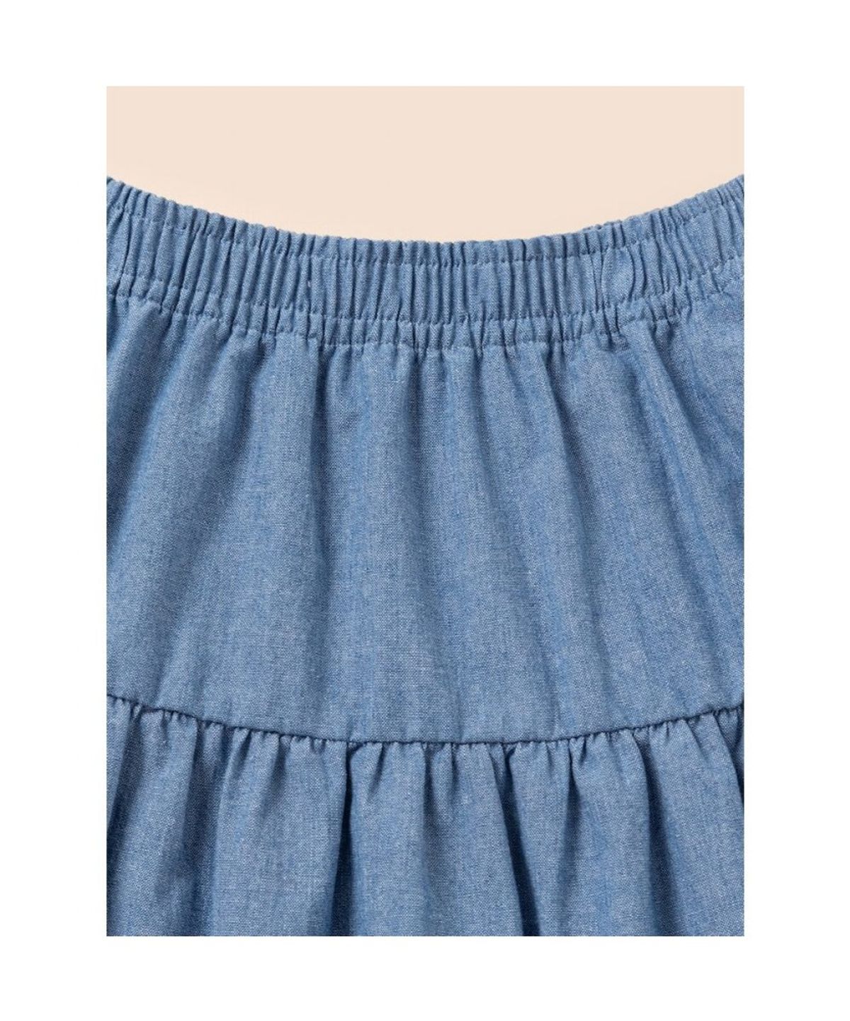 빈폴 키즈(BEANPOLE KIDS) 샴브레이 스커트  스카이 블루 (BI6327G02Q)
