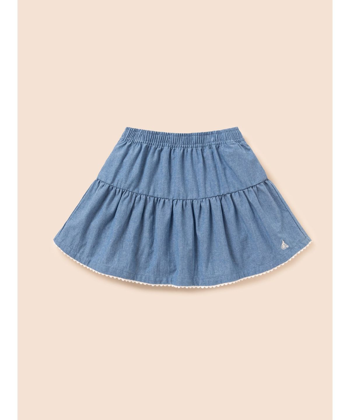빈폴 키즈(BEANPOLE KIDS) 샴브레이 스커트  스카이 블루 (BI6327G02Q)