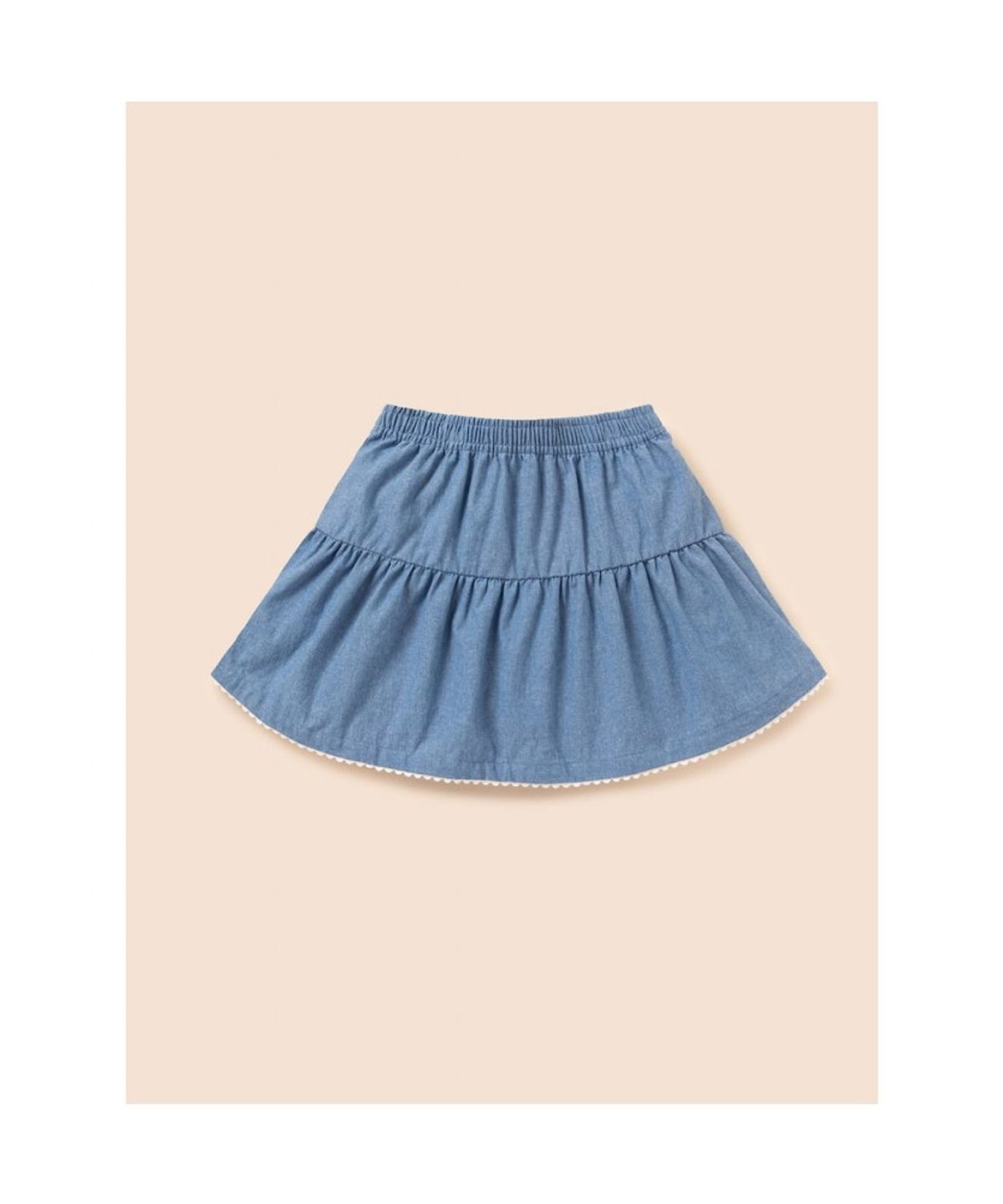 빈폴 키즈(BEANPOLE KIDS) 샴브레이 스커트  스카이 블루 (BI6327G02Q)