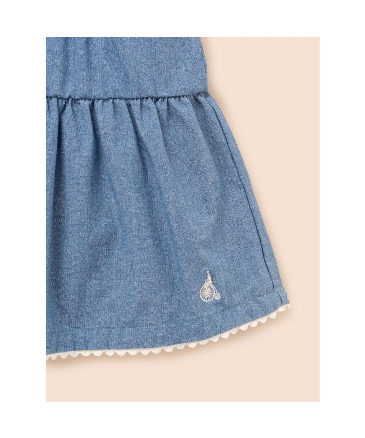 빈폴 키즈(BEANPOLE KIDS) 샴브레이 스커트  스카이 블루 (BI6327G02Q)