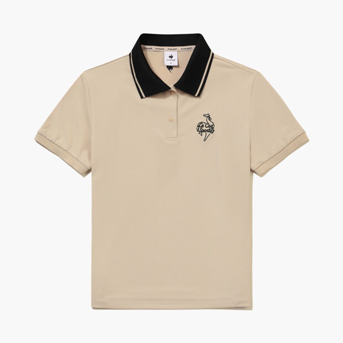 르꼬끄 골프(LECOQ GOLF) 여성 PQ 배색 카라 티셔츠  GR222LTS52