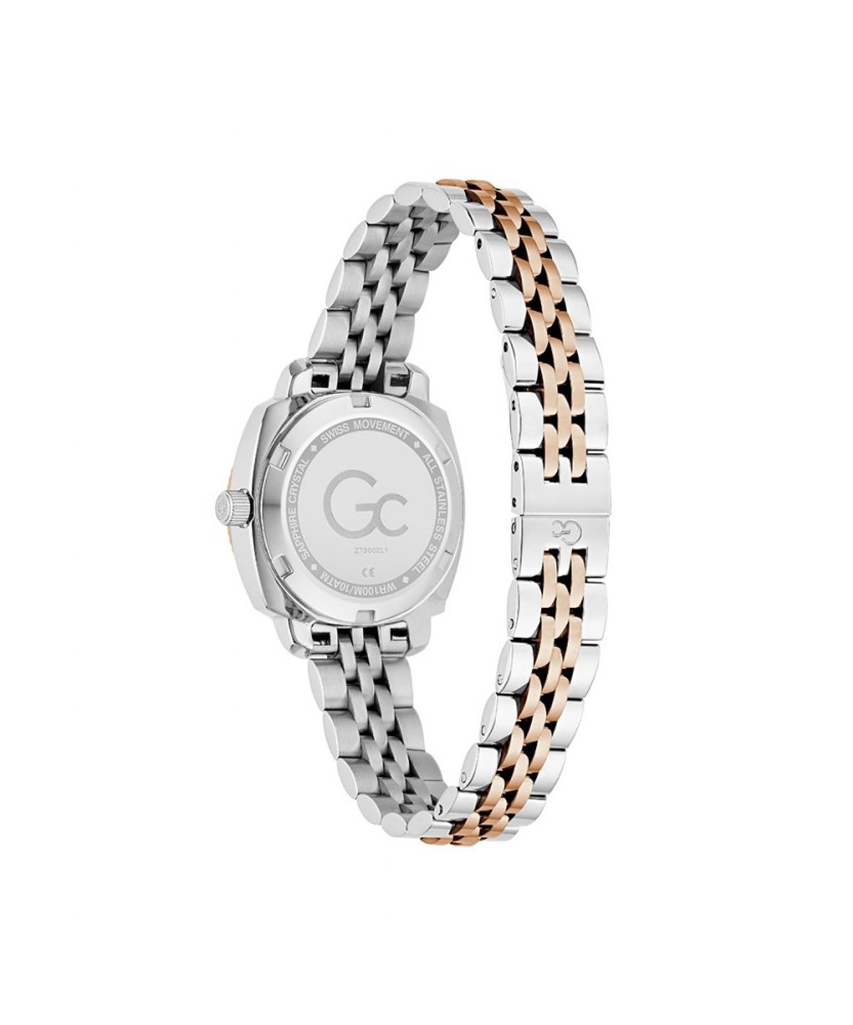 지씨시계(GCWATCH) 실버 로즈골드 플레어 쿠션 미니 (Z73002L1) 여성시계