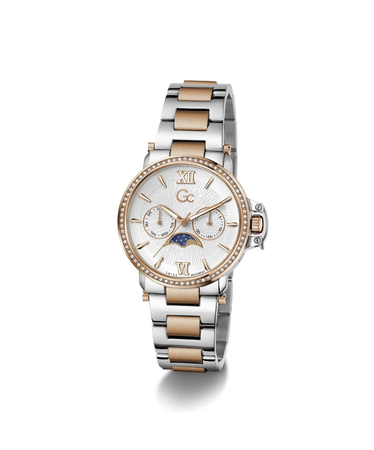 지씨시계(GCWATCH) 실버 로즈골드 문시크 (Z69002L1) 여성시계