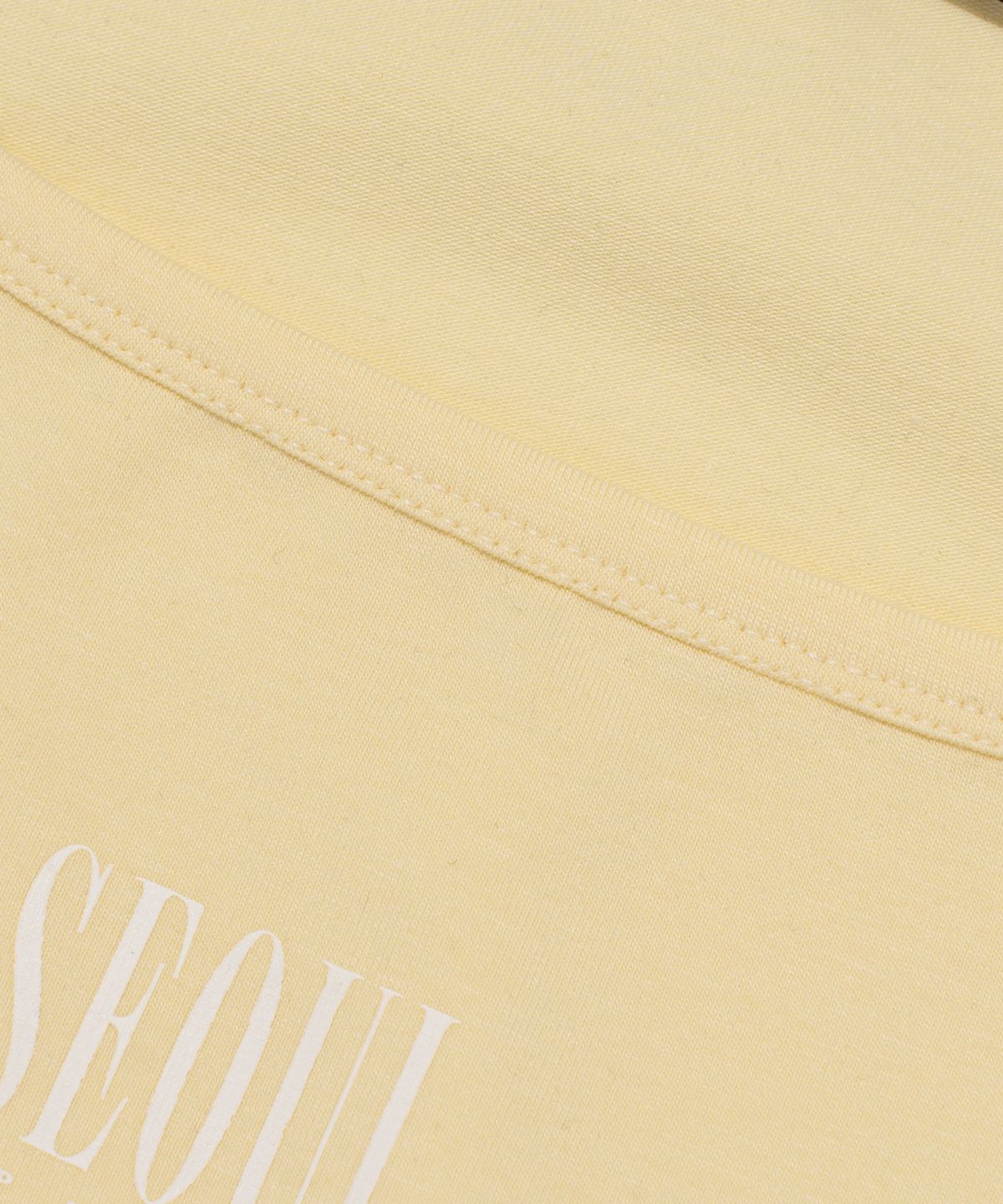 서울어패럴(SEOUL APPAREL) 보트넥 슬리브리스 (옐로우)