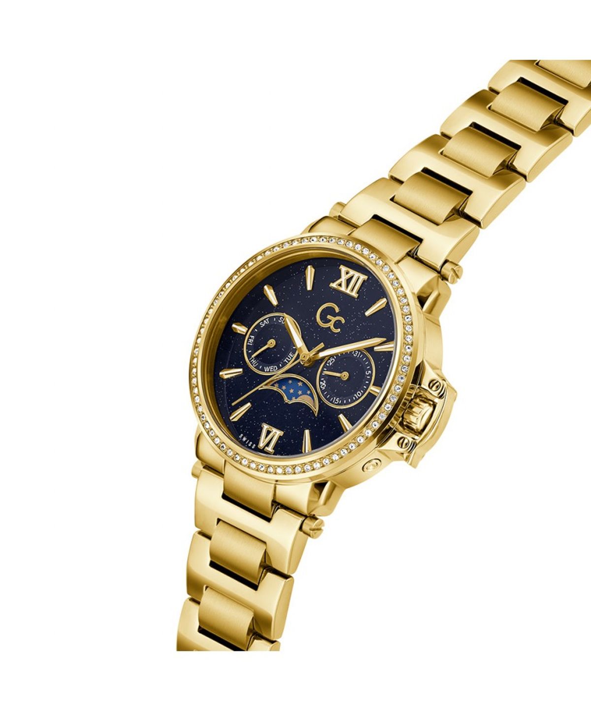 지씨시계(GCWATCH) 블루 골드 문시크 (Z69004L7) 여성시계