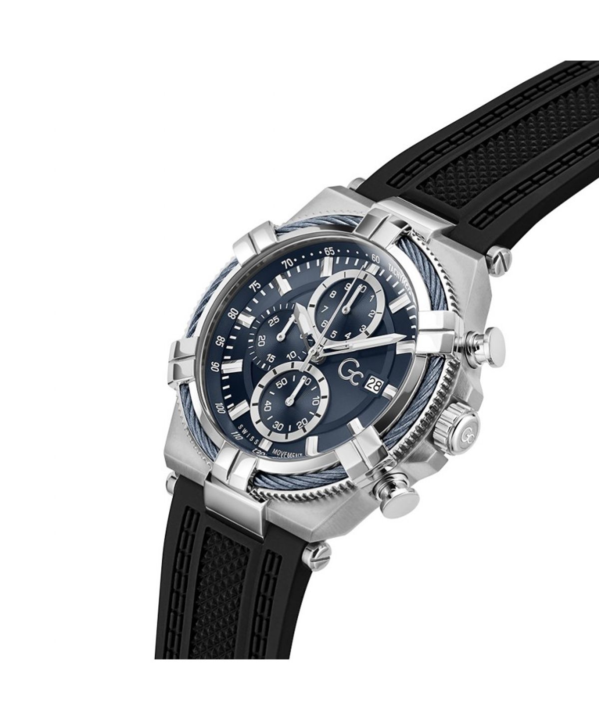 지씨시계(GCWATCH) 블루 실리콘 아이언 포스 (Z76003G7) 남성시계