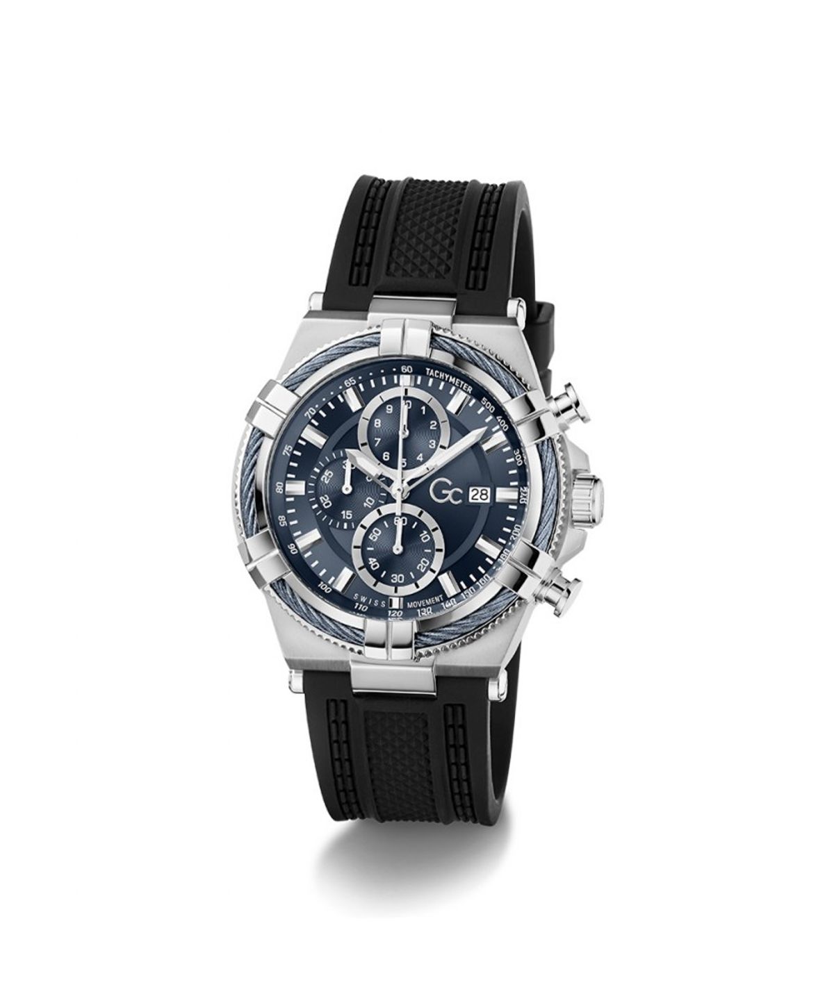 지씨시계(GCWATCH) 블루 실리콘 아이언 포스 (Z76003G7) 남성시계