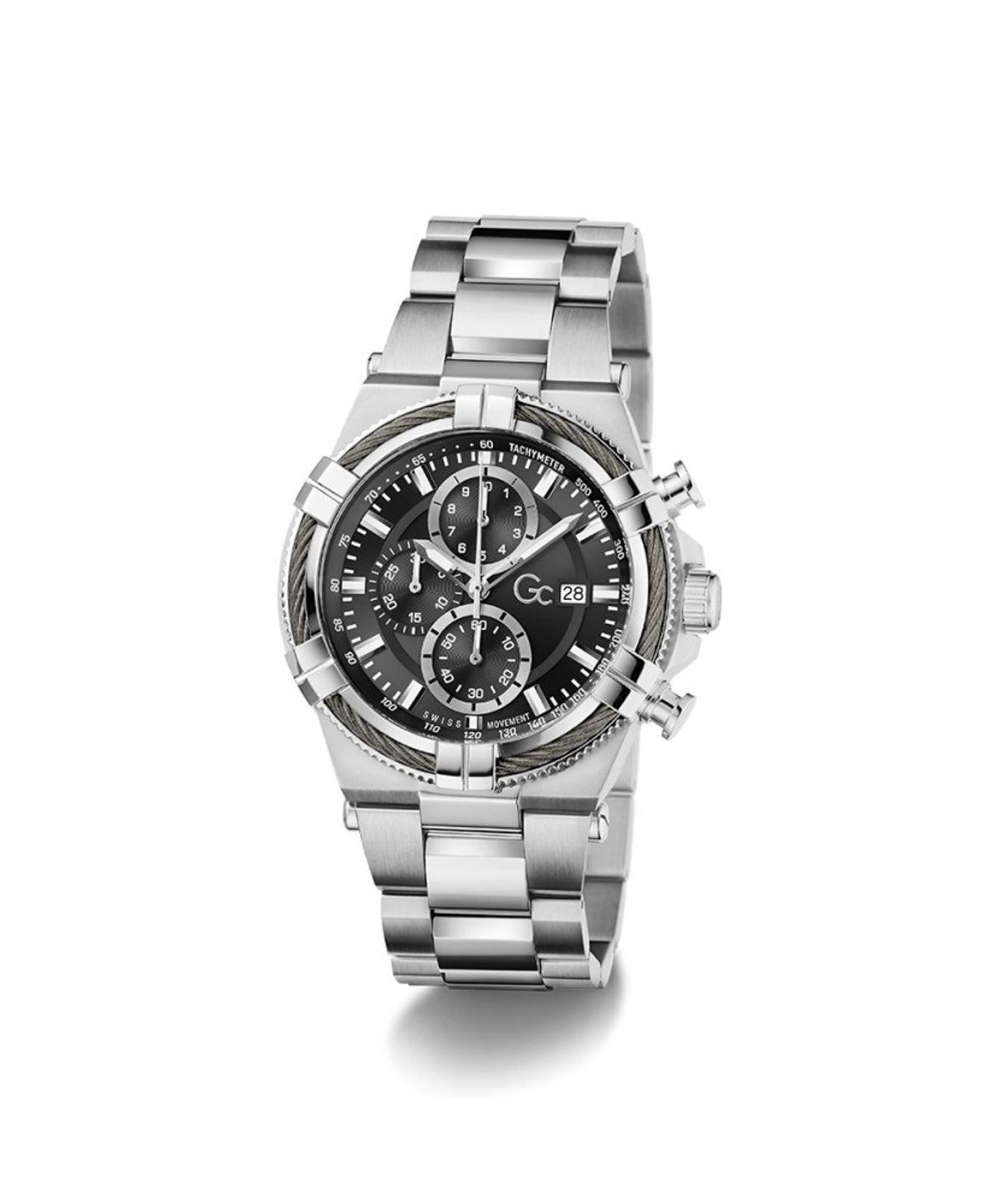 지씨시계(GCWATCH) 블랙 실버 아이언 포스 (Z76001G2) 남성시계