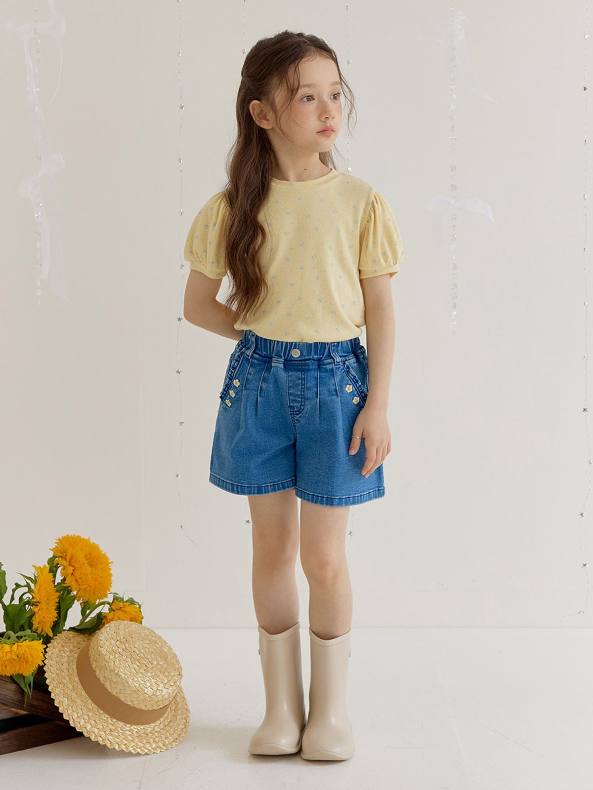 베베테일러(BEBETAILOR) 씨엘 자수 데님 팬츠