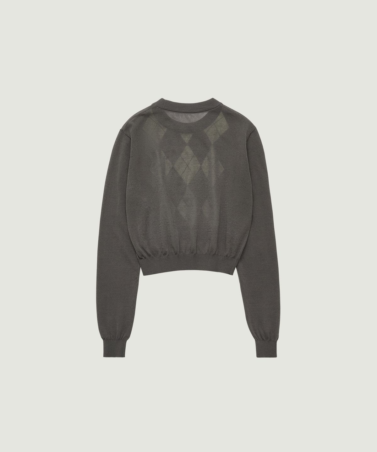 그로브(GROVE) KATIE ARGYLE KNIT (CHARCOAL)