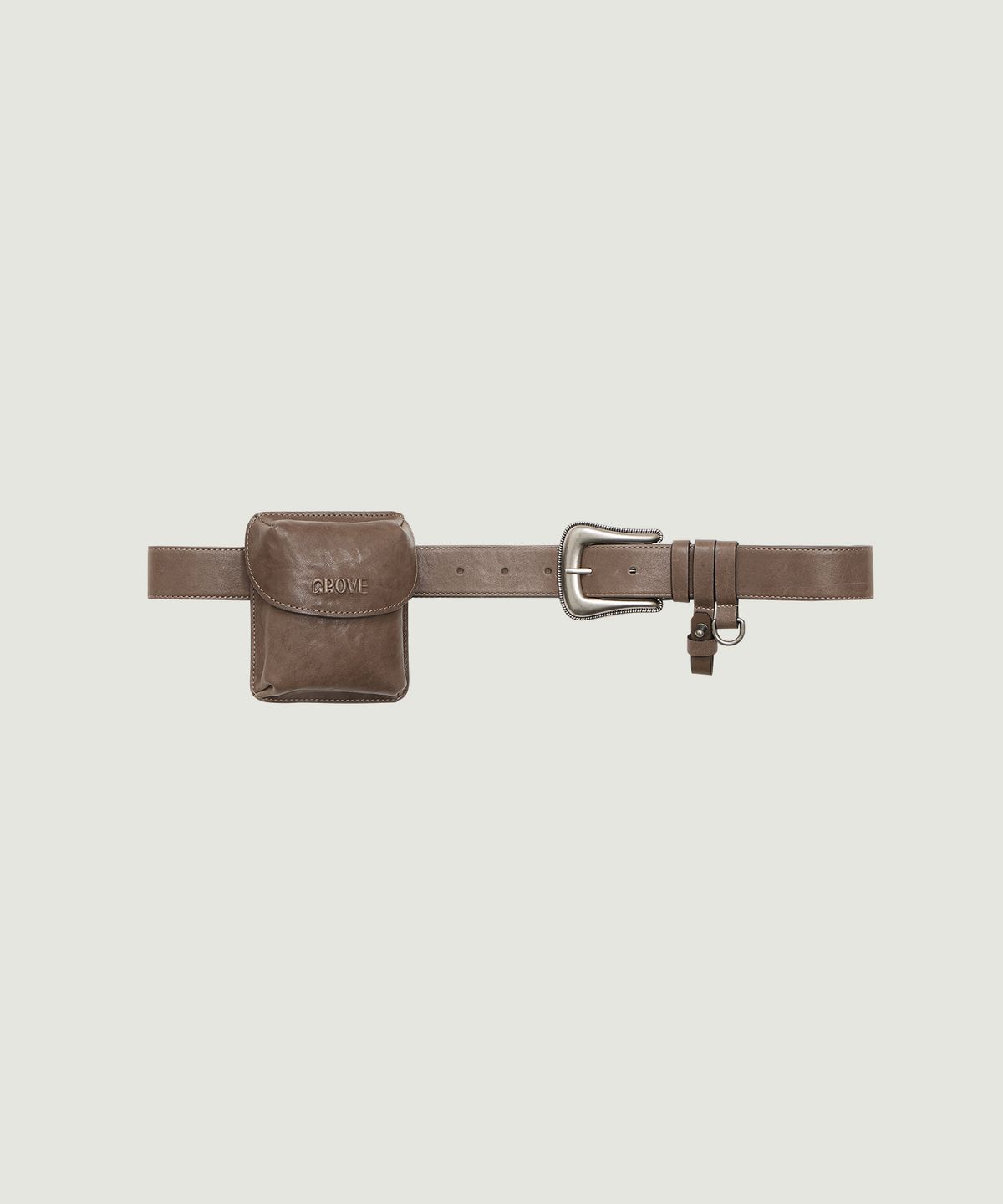 그로브(GROVE) GROVE MINI POCKET BELT (BROWN)