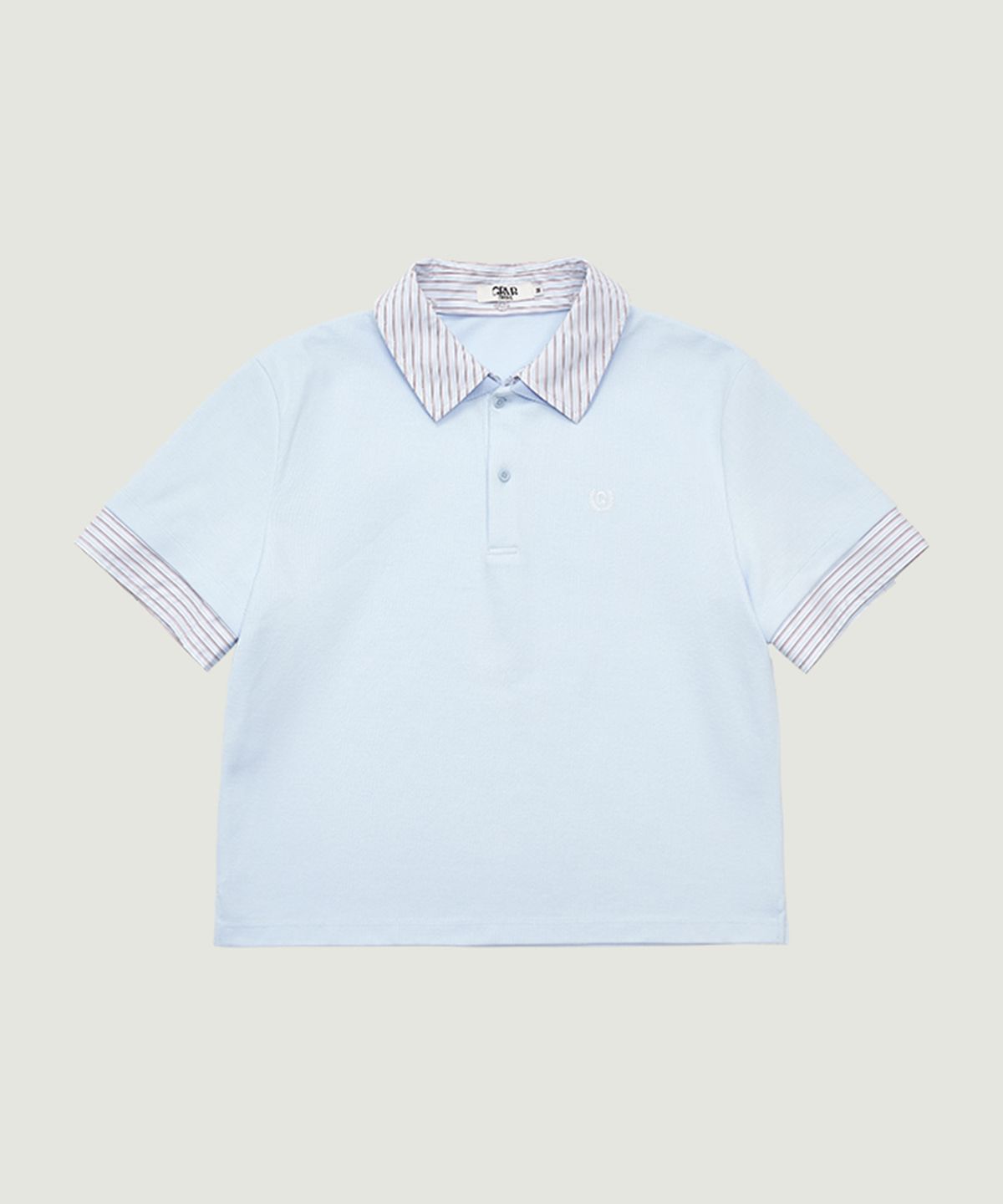 그로브(GROVE) POEM PIQUE T-SHIRT (LIGHT BLUE)