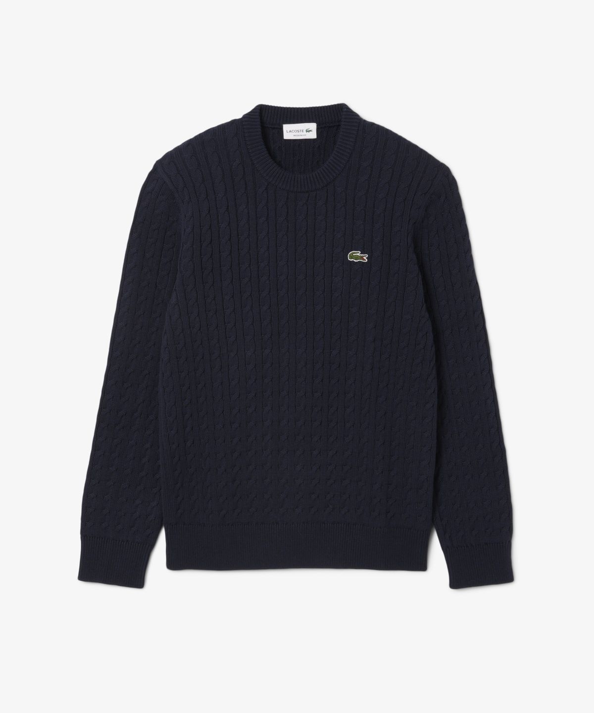 라코스테(LACOSTE) 남성 케이블 긴팔 크루넥 풀오버 AH7627-56G 802