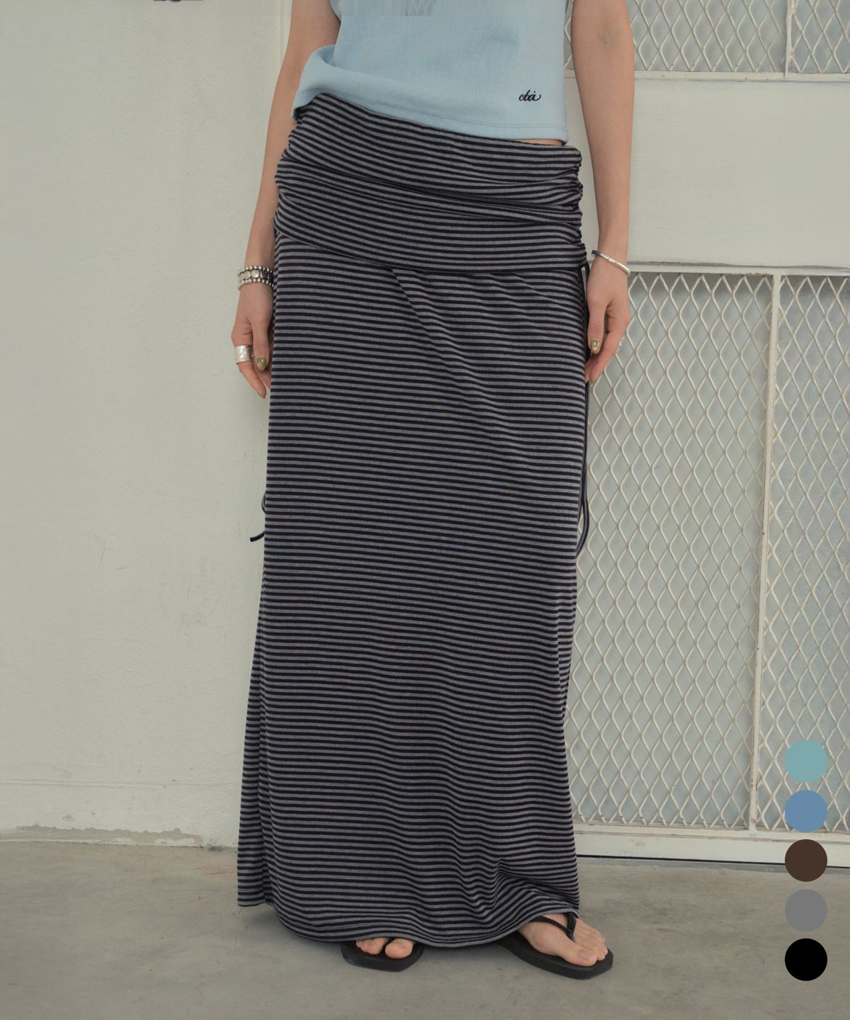 씨타(CITTA) Every Day Stripe Long Skirt_CTS628(5color)