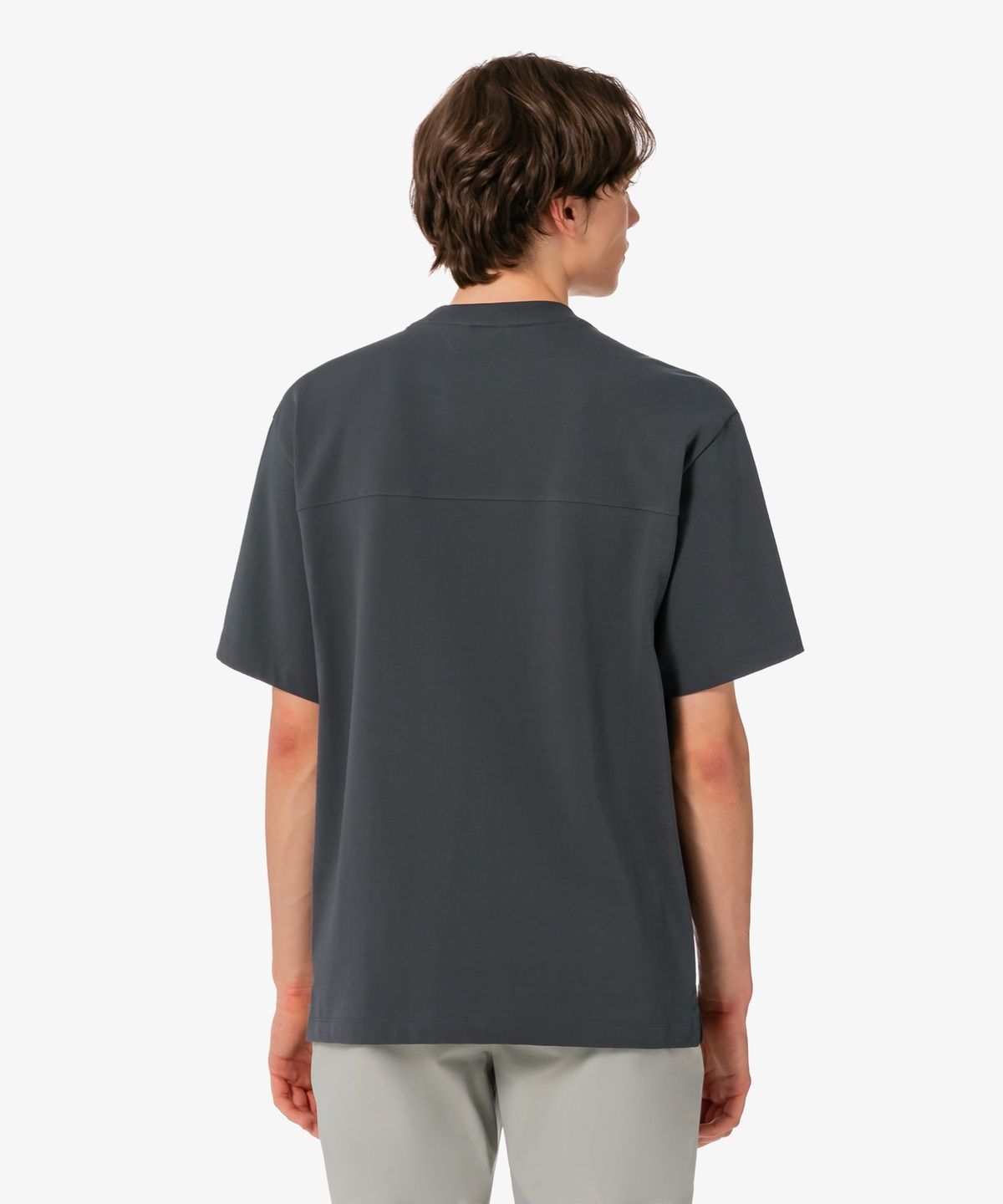 라코스테(LACOSTE) 남성 강연 우븐 절개 반팔 티셔츠 TH358E-56G 350