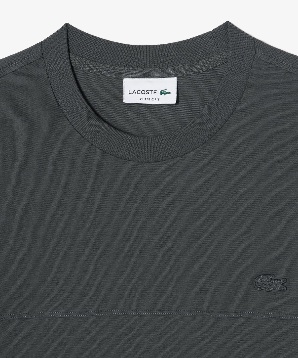라코스테(LACOSTE) 남성 강연 우븐 절개 반팔 티셔츠 TH358E-56G 350