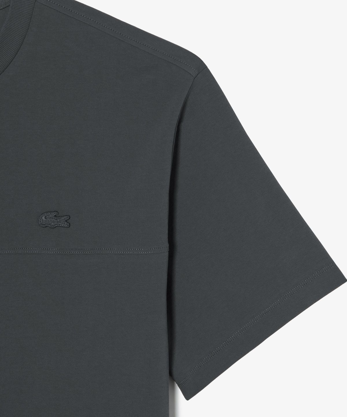 라코스테(LACOSTE) 남성 강연 우븐 절개 반팔 티셔츠 TH358E-56G 350